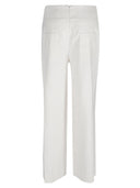Via Masini 80 Straight Leg Linen Blend Trousers