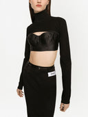 Dolce & Gabbana Cropped High Neck Top