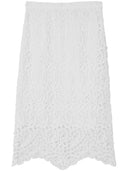 Burberry Lace Midi Skirt