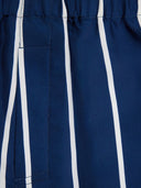 Ami Paris Striped Silk Shorts