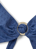 Jimmy Choo Capsule -logo overal in Triangle Bikini Top