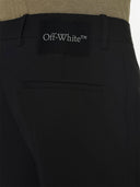Off White Wool Skinny Trousers