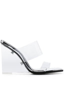Alexander Mc Queen Leather Wedge Sandals