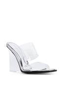 Alexander Mc Queen Leather Wedge Sandals