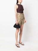 Maria La Rosa Mini Game Crochet Solid Clutch Bag