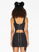 매복 코르셋 크롭 탑