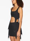 매복 코르셋 크롭 탑