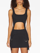 매복 코르셋 크롭 탑