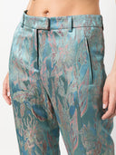 Alberto Biani Floral Print Jacquard Trousers