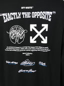 Off White Logo Cotton Hoodie