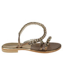 Emanuela Caruso Jewel Leather Sandals