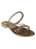Emanuela Caruso Jewel Leather Sandals