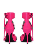 Balenciaga le cagole lederen hiel sandalen