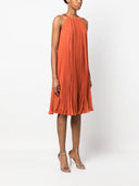 Max Mara Pianoforte Pleaterd Midi Dress