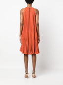 Max Mara Pianoforte Pleaterd Midi Dress