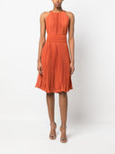 Max Mara Pianoforte Pleaterd Midi Dress