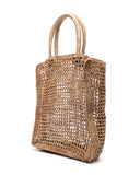 Manebi Net Raffia Handbag