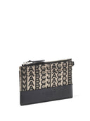 Marc Jacobs The Monogram Leather Top Zip Wristlet Wallet
