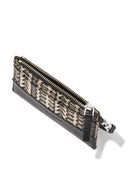 Marc Jacobs The Monogram Leather Top Zip Wristlet Wallet