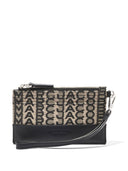 Marc Jacobs The Monogram Leather Top Zip Wristlet Wallet