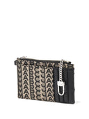 Marc Jacobs The Monogram Leather Top Zip Wristlet Wallet