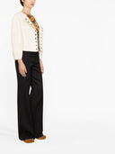 Chloè Flared Silk Blend ullbukser