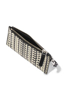 Marc Jacobs The Monogram Leather Top Zip Wristlet Wallet