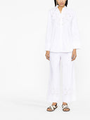 Parosh Cotton Trousers With Embroidery