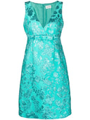 Parosh Jacquard Lurex Dress