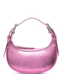By Far Mini Soho Metallic Leather Shoulder Bag