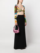 By Far Mini Soho Metallic Leather Shoulder Bag