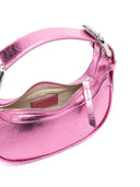 By Far Mini Soho Metallic Leather Shoulder Bag