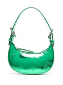 By Far Mini Soho Metallic Leather Shoulder Bag