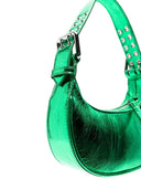 By Far Mini Soho Metallic Leather Shoulder Bag