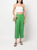 S Max Mara Linen Cropped Trousers