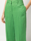 S Max Mara Linen Cropped Trousers