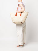Max Mara Xl Straw Tote Bag