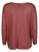 Alessandro Aste Boat Hals gestreiftes Leinenpullover