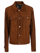 Chaqueta de cuero de corteza de Blusotto Thomas