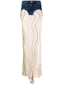 Vitelli denim sjöjungfru kjol