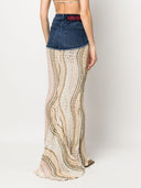 Vitelli denim sjöjungfru kjol