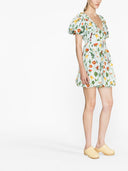 Agua By Agua Bendita Printed Cotton Short Dress