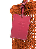 Manebi Net Raffia Handbag