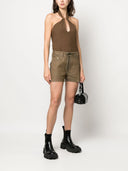 Ludovic De Saint Sernin Lace Up Denim Shorts