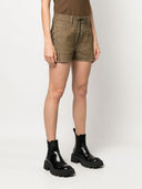 Ludovic De Saint Sernin Lace Up Denim Shorts