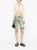Vaquera denimスプリットショーツ