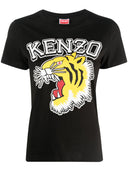 Kenzo Tiger Varsity Cotton T Shirt