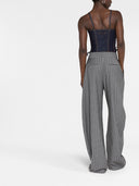 Jean Paul Gaultier Laced Detail Denim Corset Top