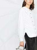 Ganni Ruched Organic Cotton Shirt