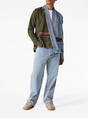 Greg Lauren Patchword Denim Shirt